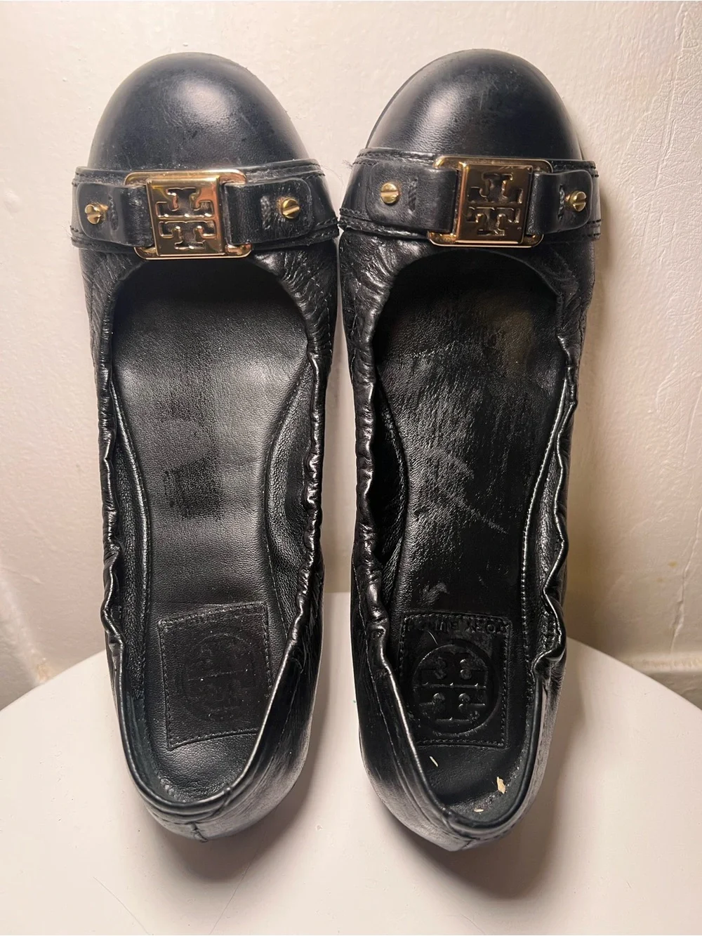 Tory Burch Ambrose black flats. Size 7.5